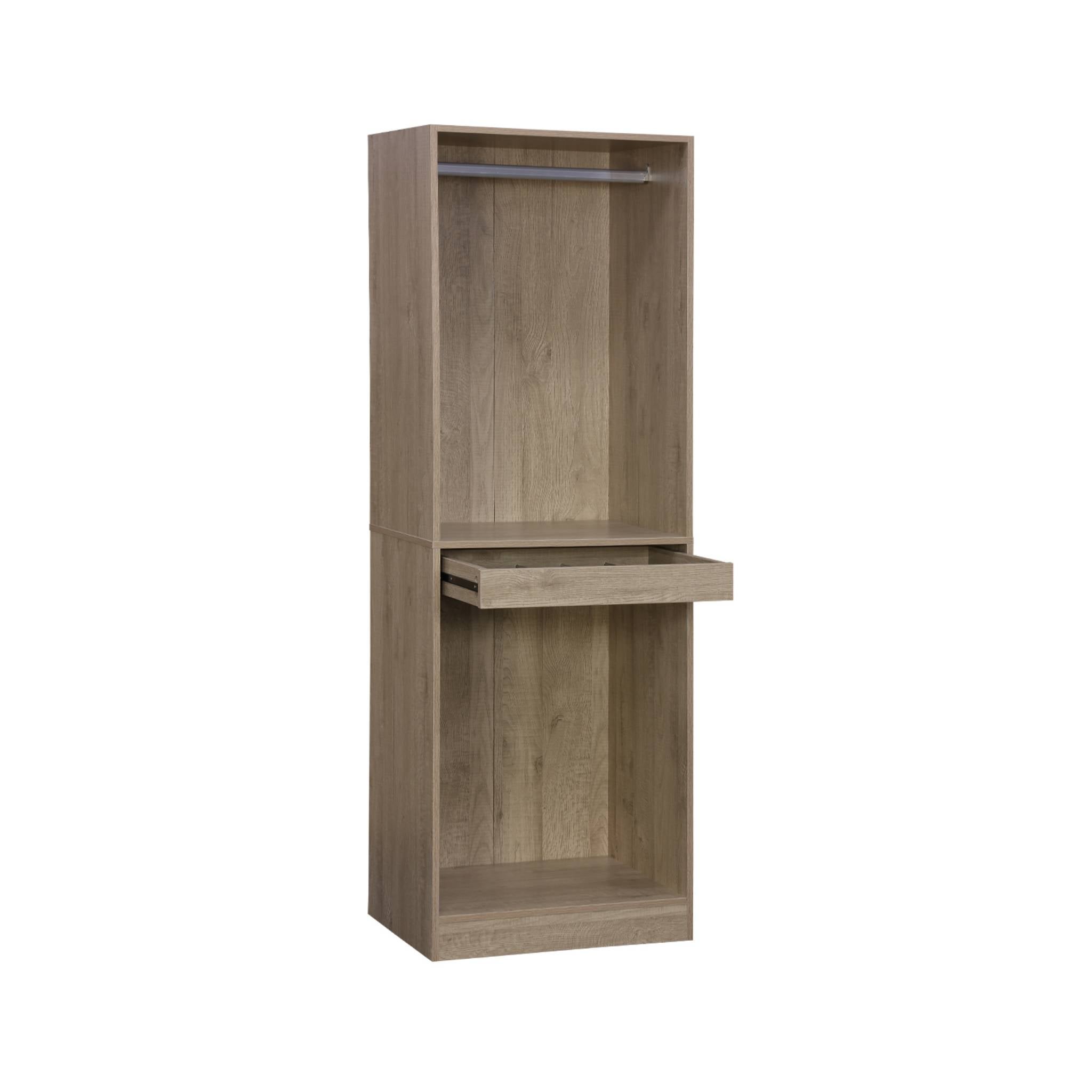 Module dressing avec penderie et porte-pantalons. naturel. panneaux stratifiés MODULO - 7