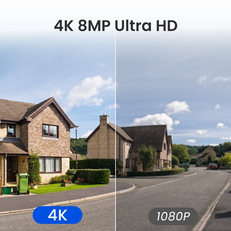 Caméra de surveillance 4K 8MP 2,4/5GHz WiFi batterie PT sans fil, +SP, Reolink, Noir - 2