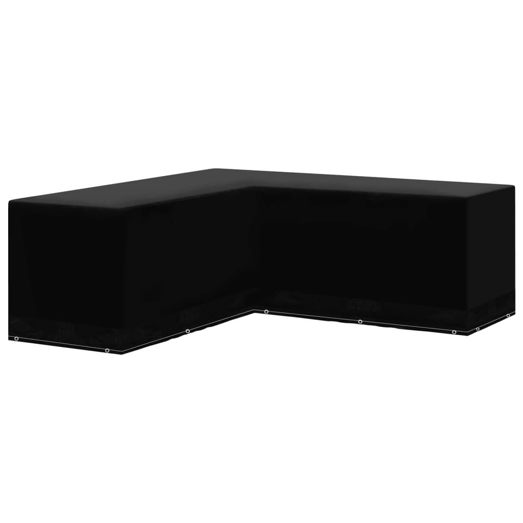 Maison Exclusive - Housses de salon de jardin 2pcs Forme L 12 œillets 250x250x90cm - 2