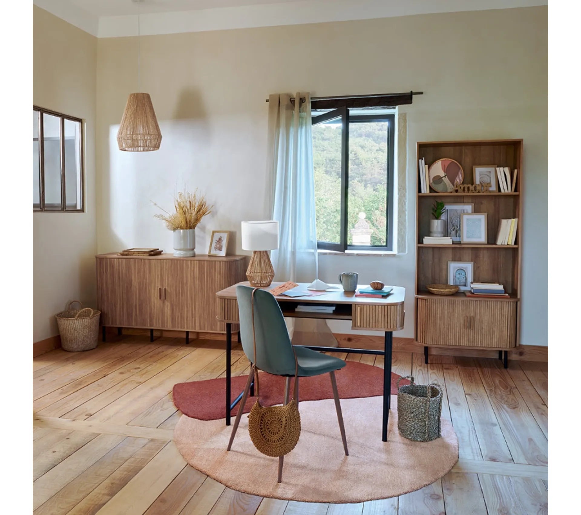 Bibliothèque pour Séjour en MDF Beige H. 179.5 x l. 40.0 x P. 40.0 cm - 9