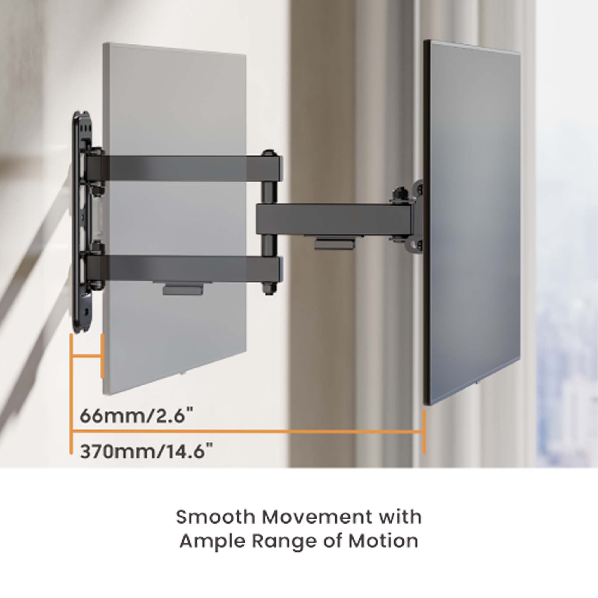 Wiltec Supporto TV a parete universale per schermi da 13