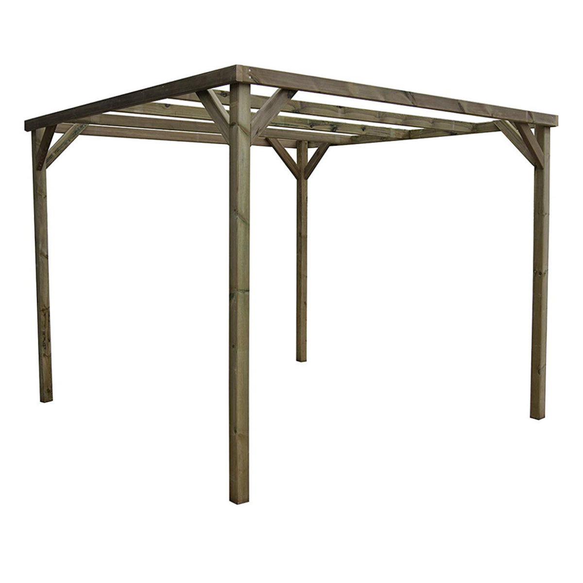 Pérgola Autoportante Kora Vidahuerto Madera De Pino Tratada 300x300x240 Cm - 3