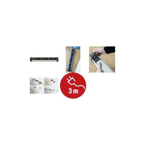 Bande de douille technologique premium-aluminium 6 fois 3M 2m commutation. Prises