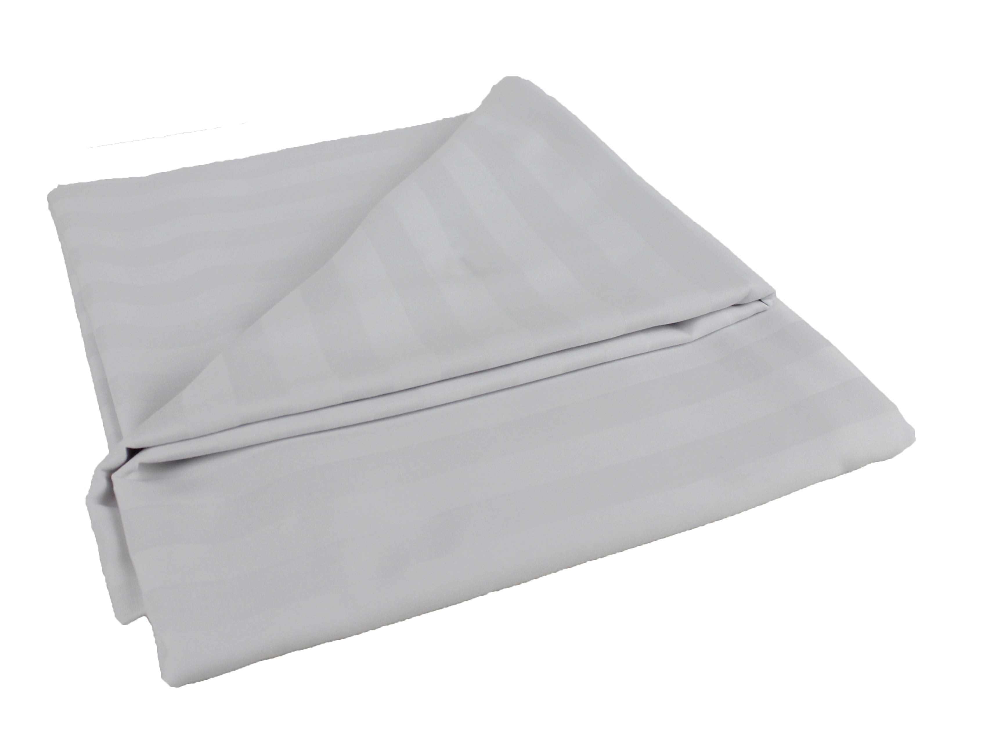 Kam-Pol prześcieradło hotelowe pasek 2 cm biały 140x300 cm