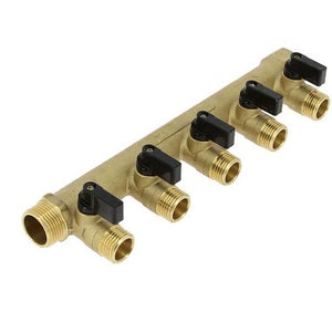 Vanne Sphère Laiton 3/4" Mâle-Femelle MONTERAL – Poignée Papillon, Joints PTFE, Garantie 10 Ans – Robinet Robuste Pour Eau, Gaz Et Liquides