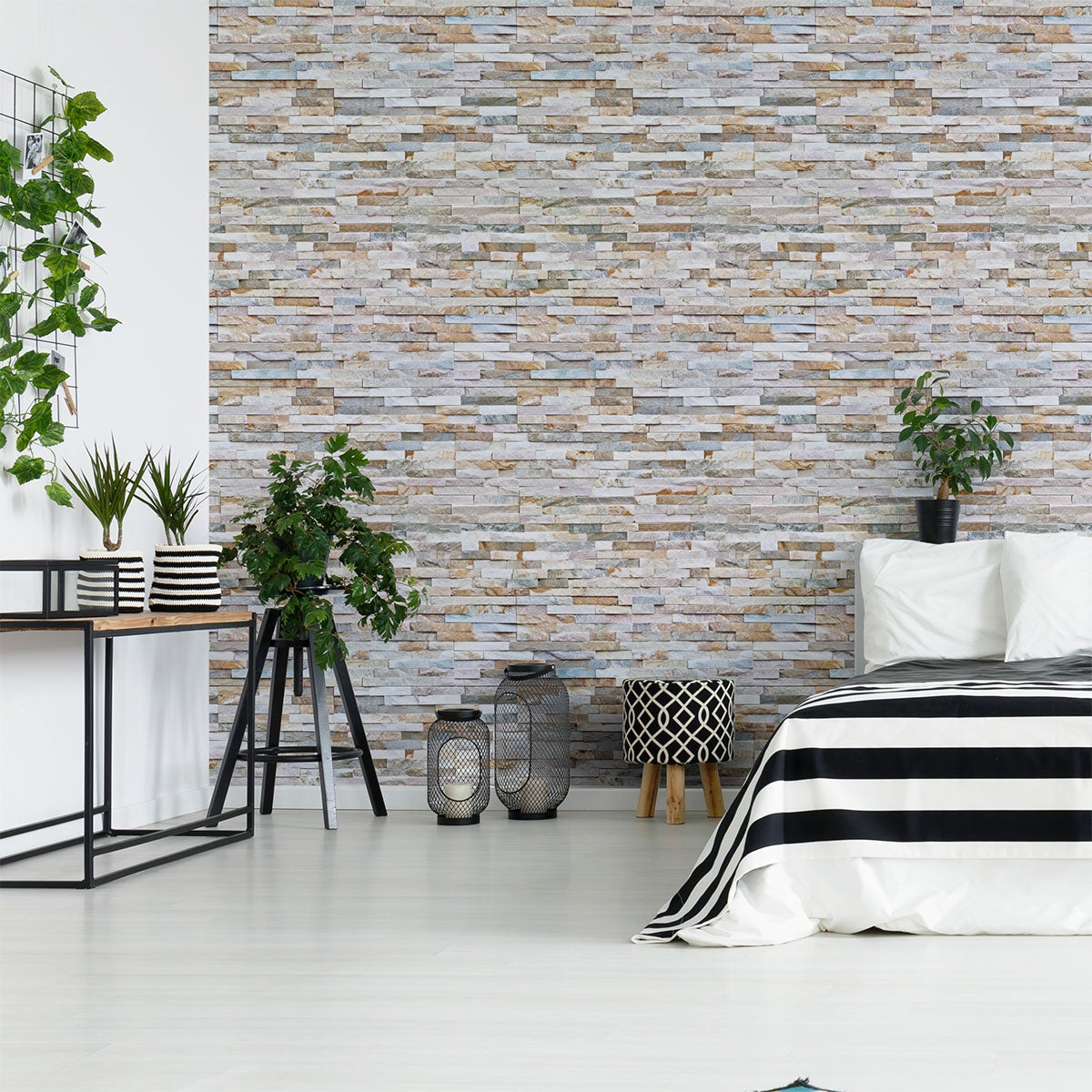 Adesivi pietra Rivestimento in pietra della Hérault - Sticker adesivo - adesivi murali - 50x50cm - 5