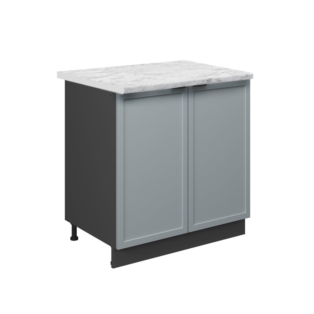Vicco Szafka pod zlew Fame-Line, Jasnoniebiesko-szary, 80 cm z półką, BP Marmur