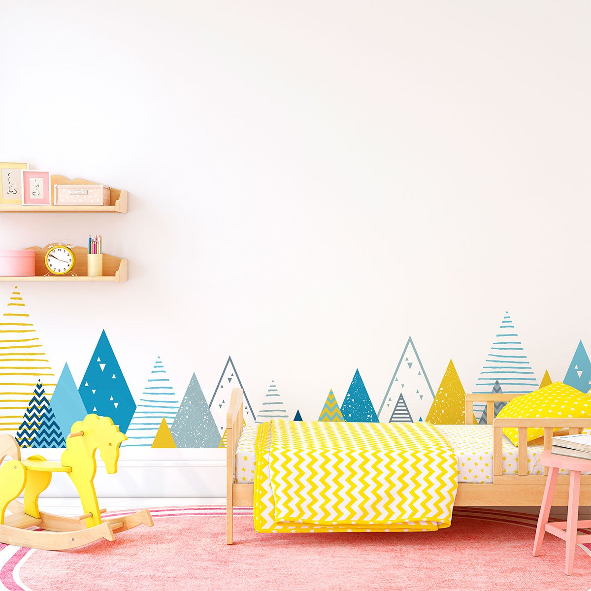 Adesivo bambino di montagna scandinavo benzka - Sticker adesivo - adesivi murali - 90x155cm - 8