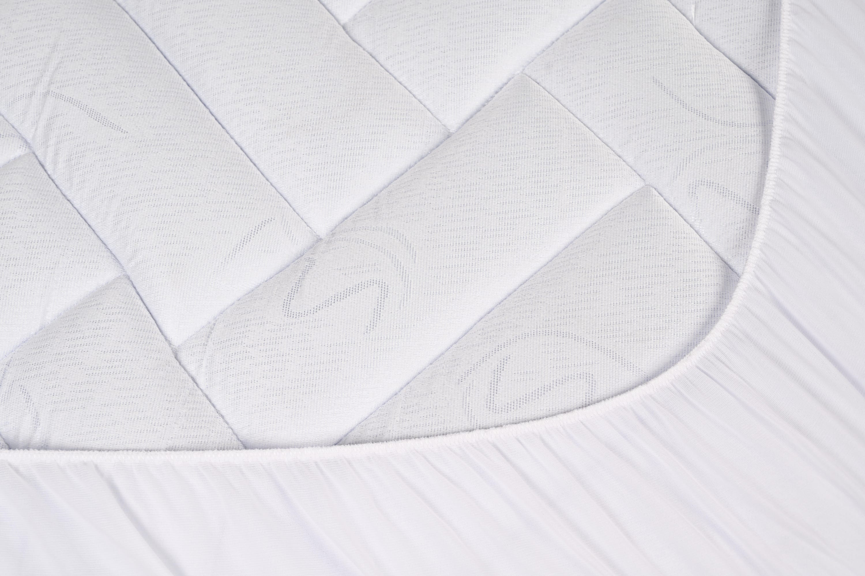 Protetor de colchão Liso tecido algodão branco para cama de 150 cm - 3