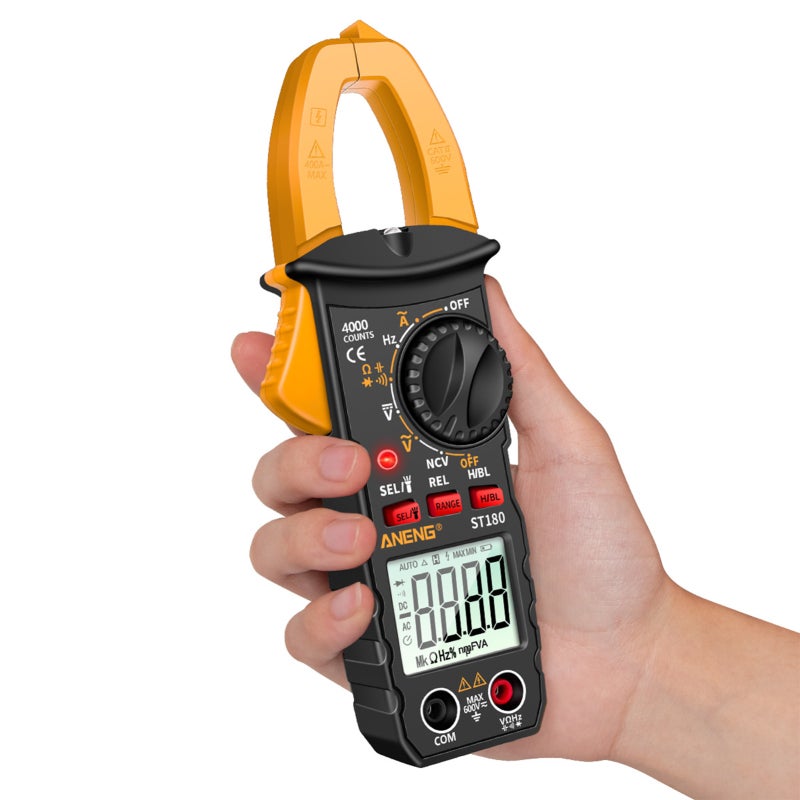 multimètre, pince multimètre numérique pour tension AC/DC, jaune - 5