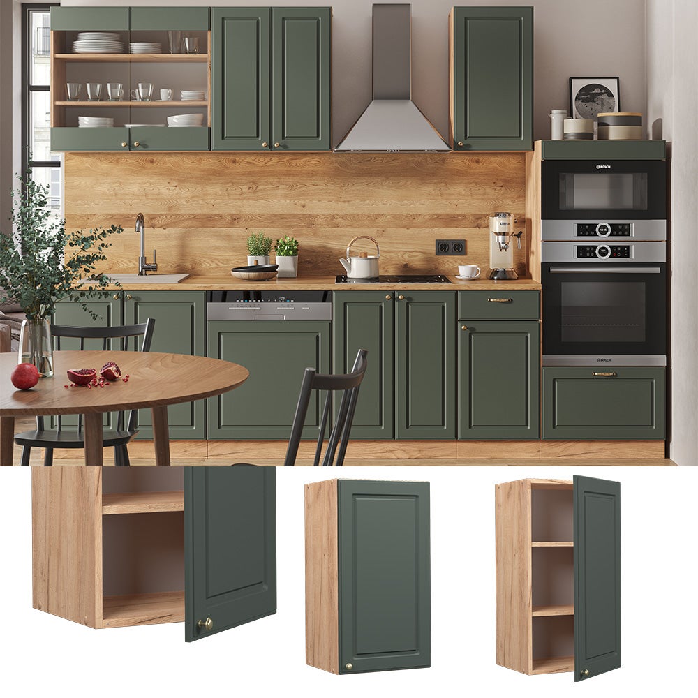 Vicco Elément haut de cuisine Fame-Line, Vert Or Campagne, 40cm - 2