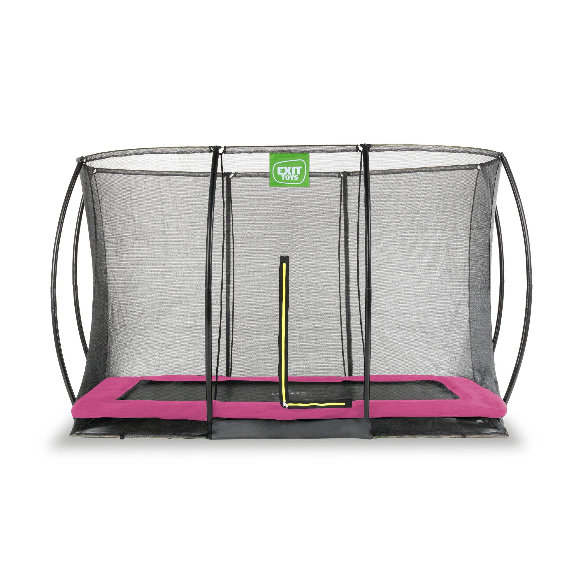 Trampoline silhouette ground rose + filet de securite 244 8ft