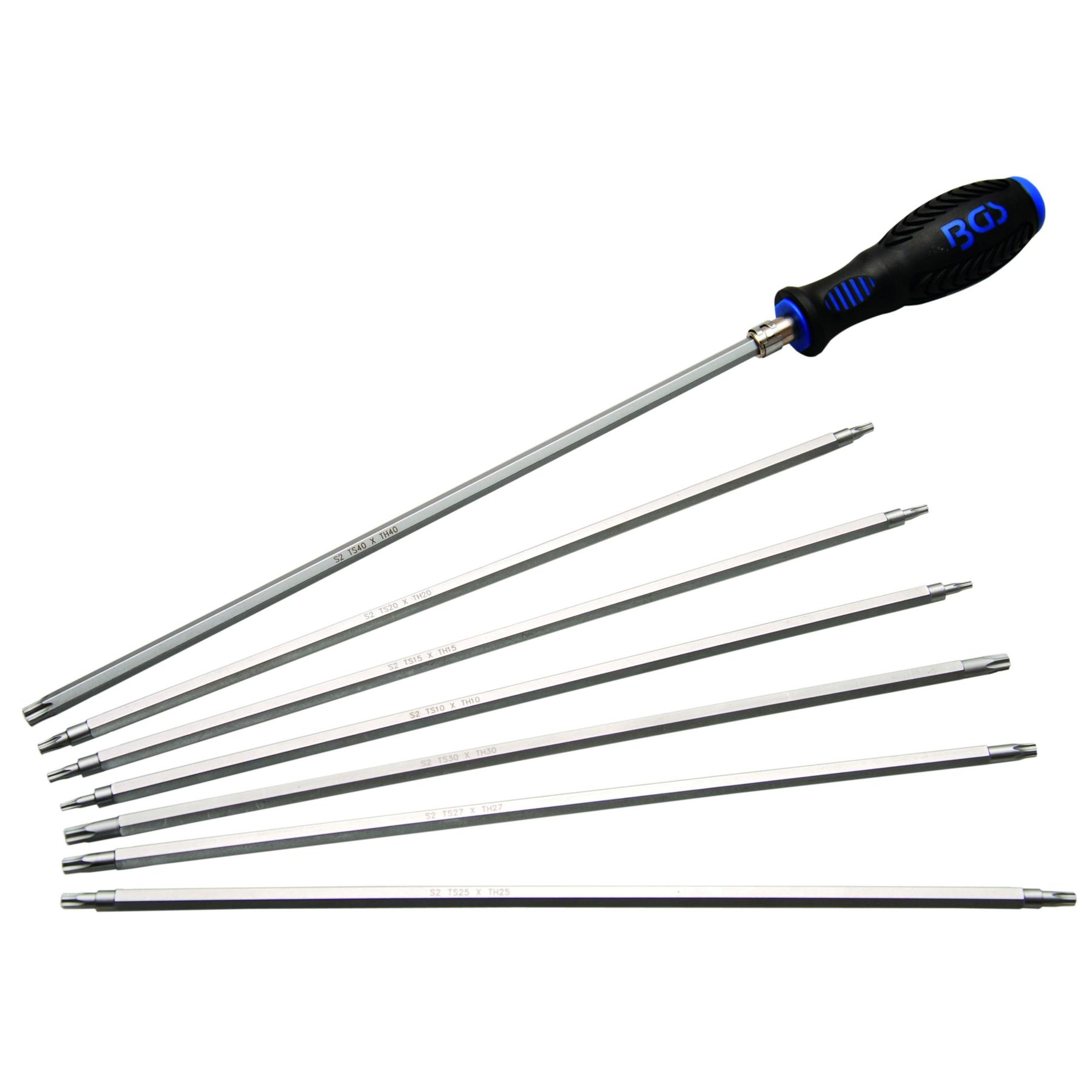 Uxcell Tournevis Torx T6 S2 Acier Poignée en T Clé Étoile pour Mousse CNC Support d'Outils, Lot de 4