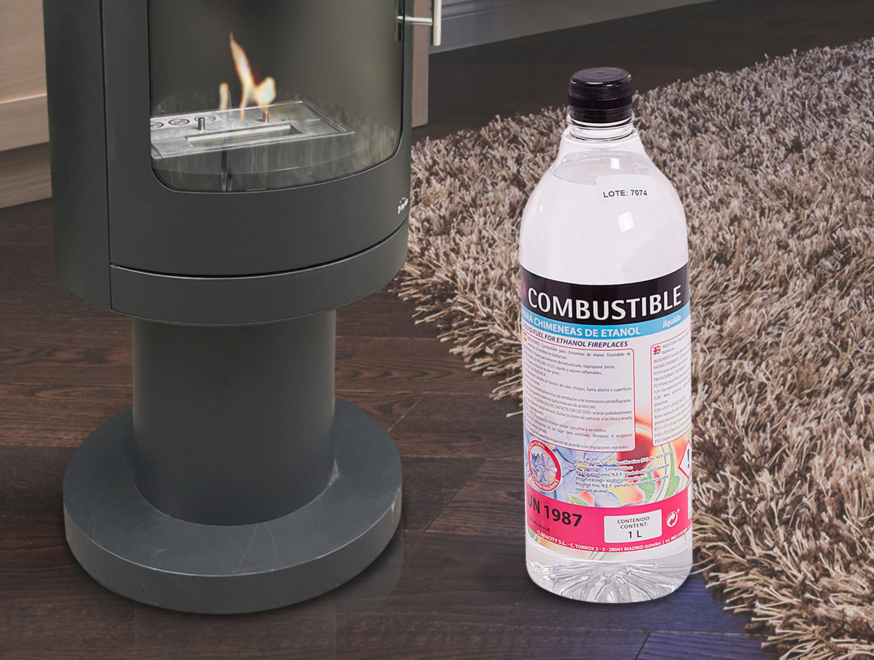 Combustible Etanol de origen natural aroma neutro Caja 12 Botellas de 1L - 3