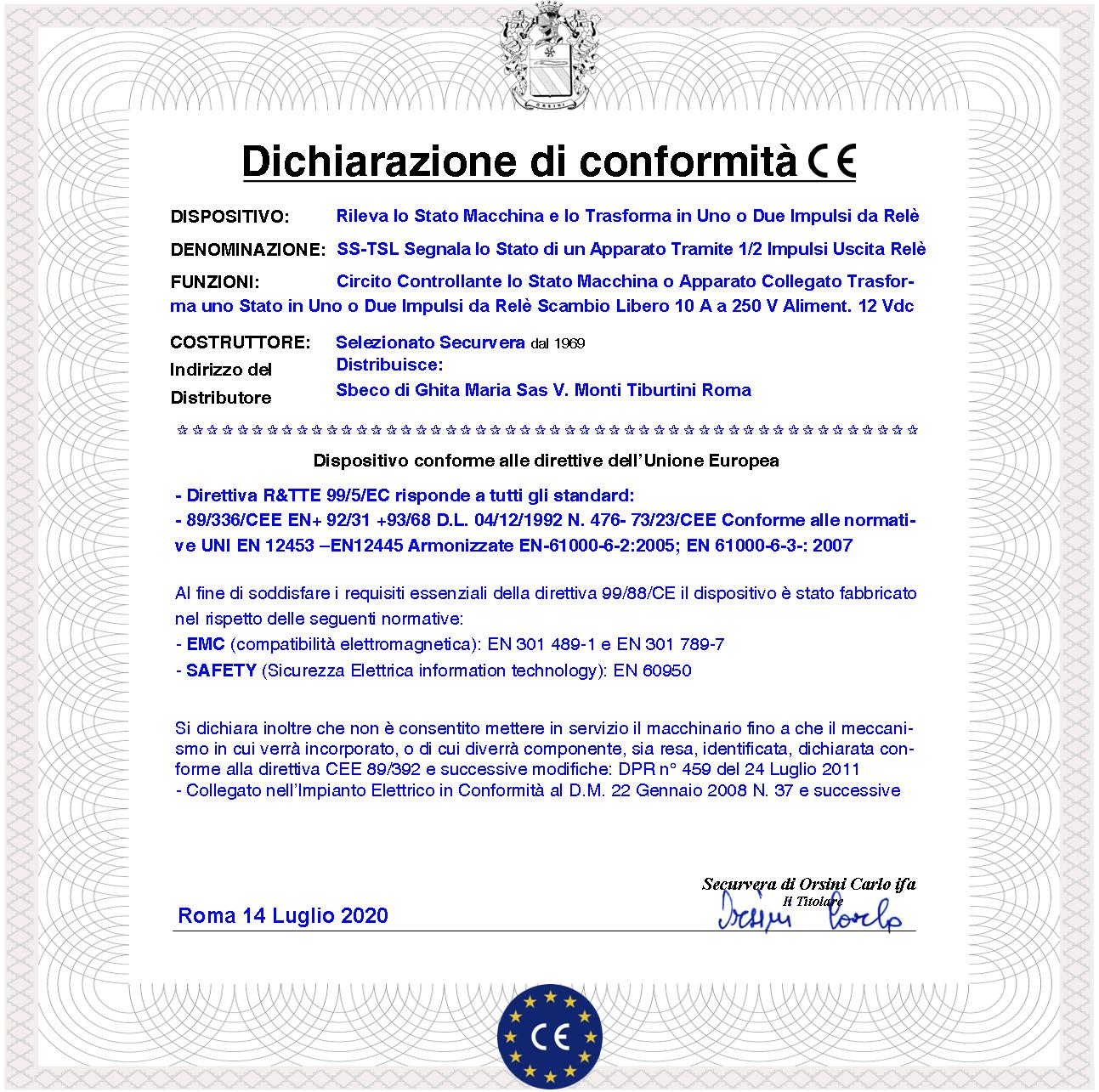 Scheda Segnala il Cambio di Stato di un Apparato Collegato Tramite Relè Scambio libero Gestisce Impulsi Differenziati e Può Attivare Segnalatori Come - 2