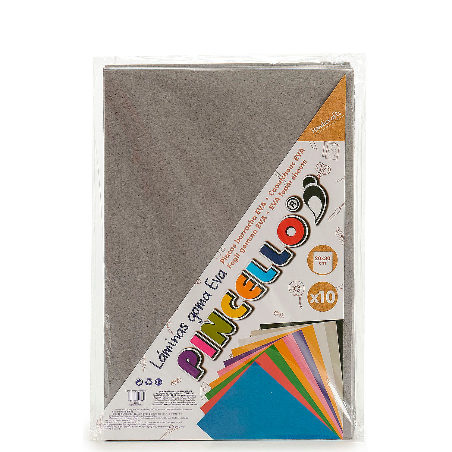 Jeu de 10 feuilles en mousse EVA 20x30 cm. - 2