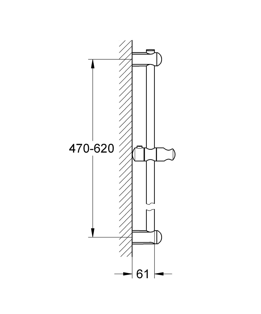 GROHE barre de douche 600 mm EUPHORIA Chromé 27499000 - 6