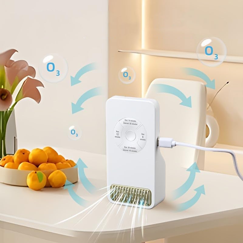 Dezodorant ozonowy i oczyszczacz antybakteryjny, artykuły dla kotów i psów do użytku domowego, timer na baterię litową, angielski - 4