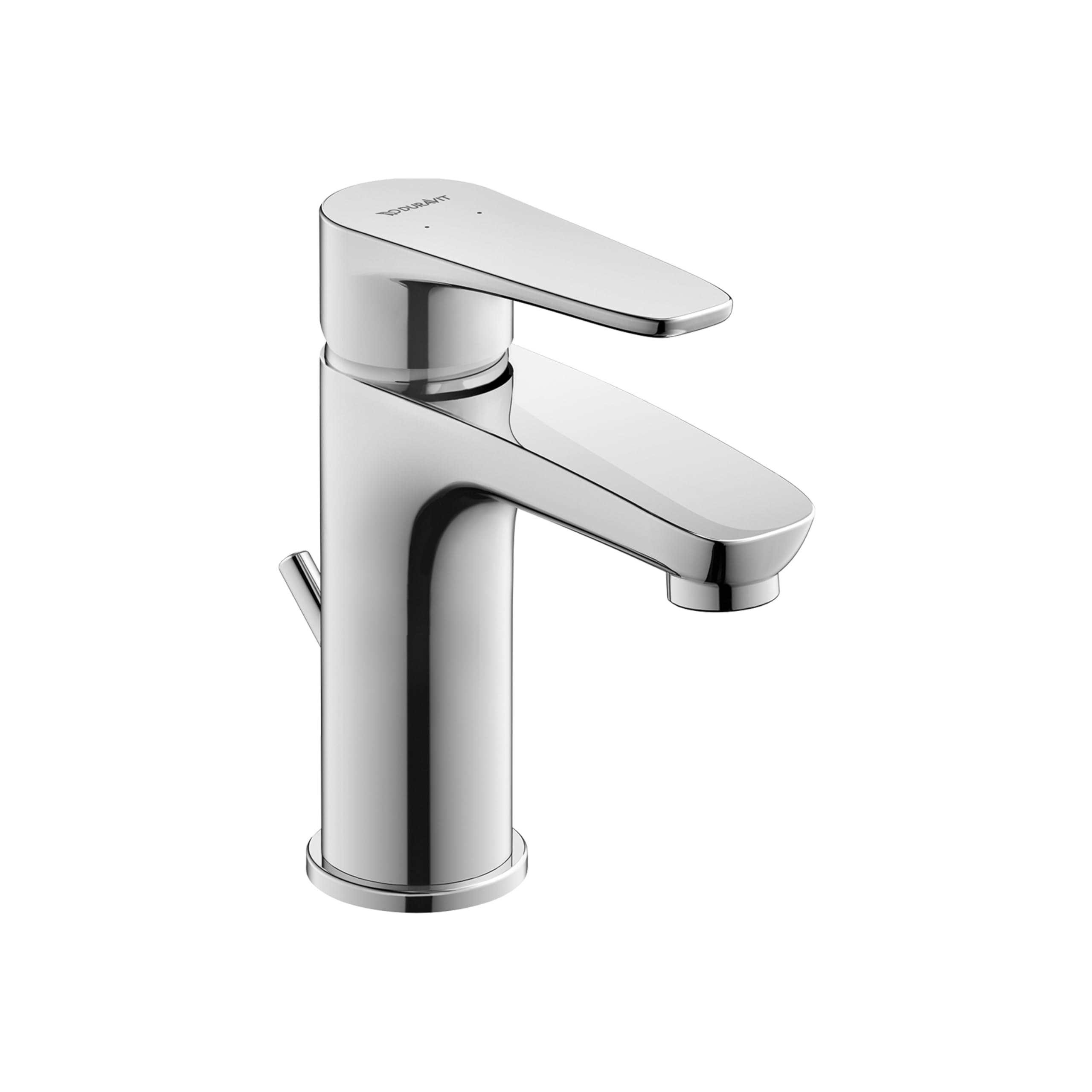 Duravit B.1 single lever basin mixer S, with drain set, projection 101mm, B11010001010