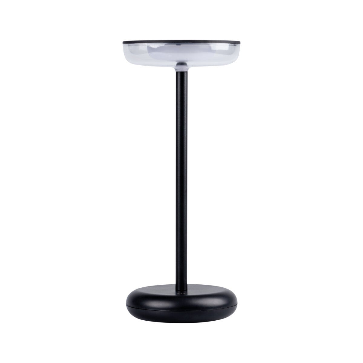 Lampa stołowa bezprzewodowa czarno-biała FLUXY LED 1.7W Ciepła biel 3000K 140lm Kanlux