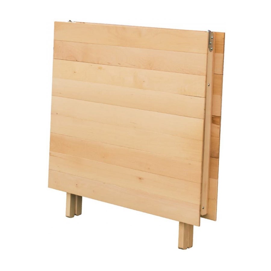 MilaniHome.it - Tavolo Da Giardino Pieghevole Salvaspazio In Legno 70x140di coloreMarrone - 3