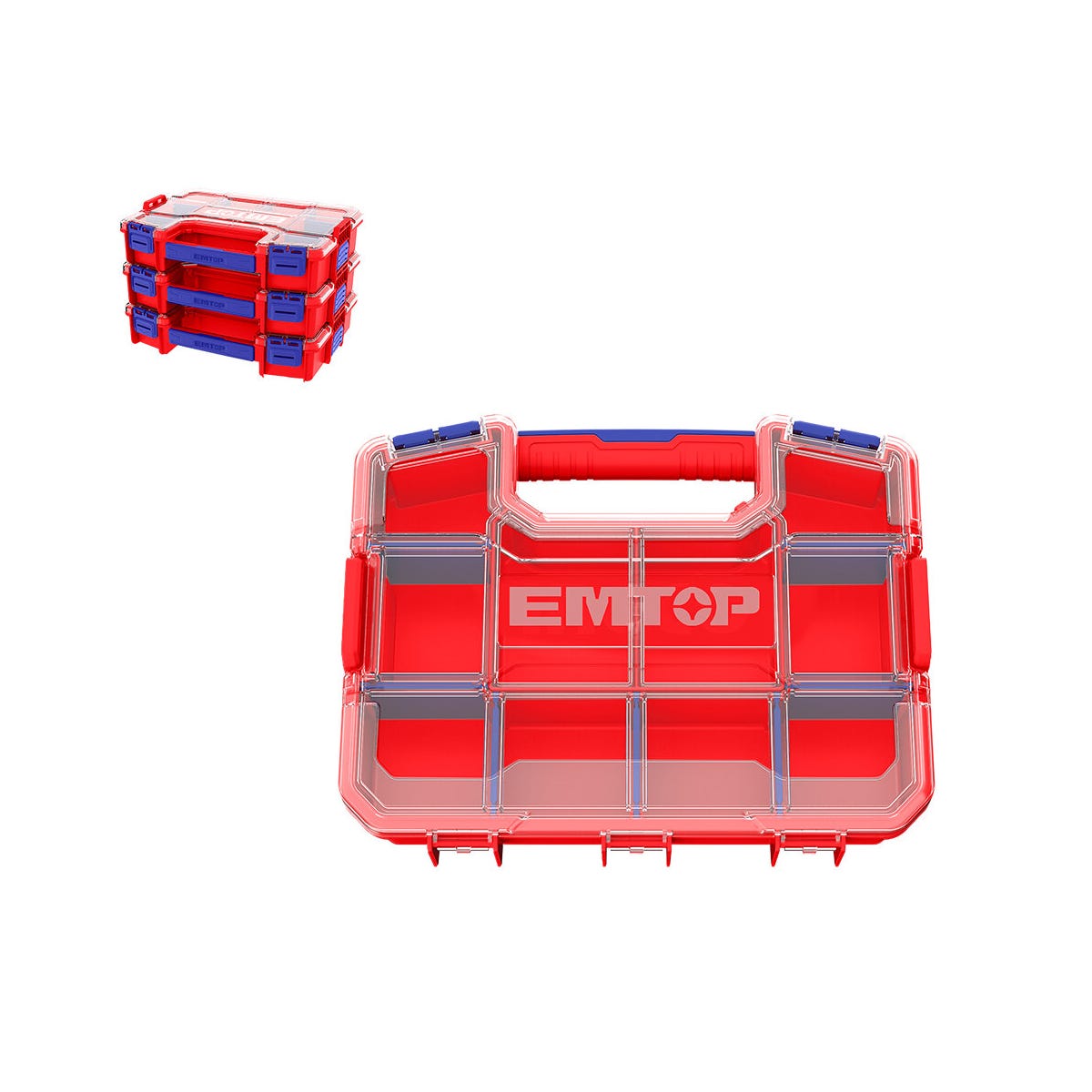 Boîte Ronde Empilable Bleue 260 mm - Lot de 20 | Créapak Boîte Ronde Empilable Bleue 260 mm - Lot de 20 | Créapak