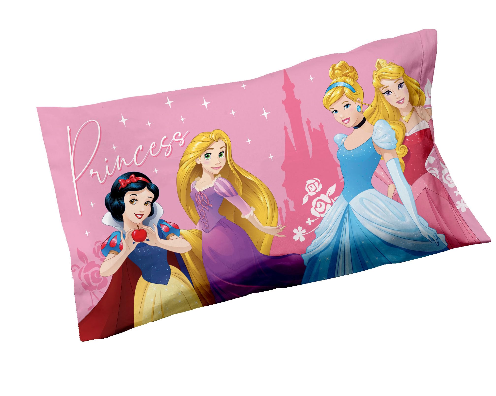 Princess, Set 2 Federe In Cotone, Coppia Federe Per Cuscino Letto, 2 Pezzi, 100% Cotone, Cm.50x80, Chiusura a Busta - 2