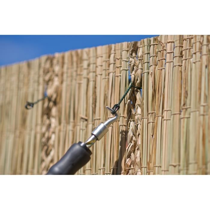 NATURA Lotto di 200 fibbie in acciaio zincato plastificato verde naturale - (L16 cm x Ø1,4 mm) - 4