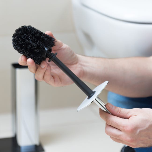 Cosmic Logic/Inox Brosse WC avec manche acier inoxydable brossé/noir - WJC341R0095000 | REUTER Cosmic Logic/Inox Brosse WC avec manche acier inoxydable brossé/noir - WJC341R0095000 | REUTER