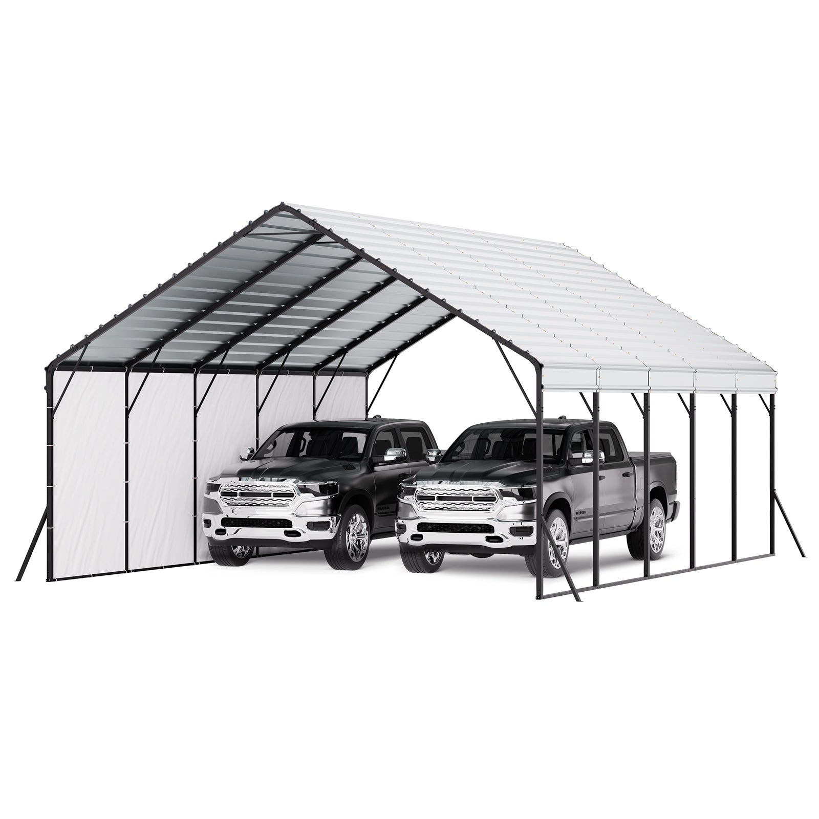 Carport 5,8x7,45x3,77m Namiot magazynowy Namiot garażowy na łodzie i ciężarówki VEVOR