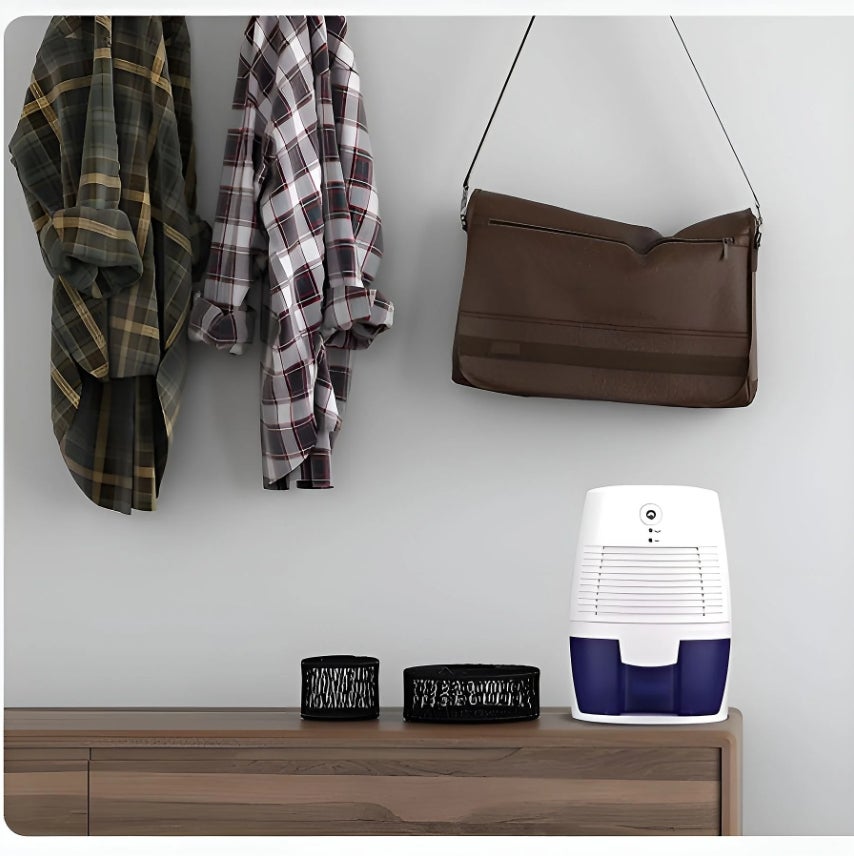 Deshumidificador eficiente para el hogar, portátil y de bajo consumo, blanco, tamaño de la habitación: 15 m², caudal de aire: 1,5 m - 4