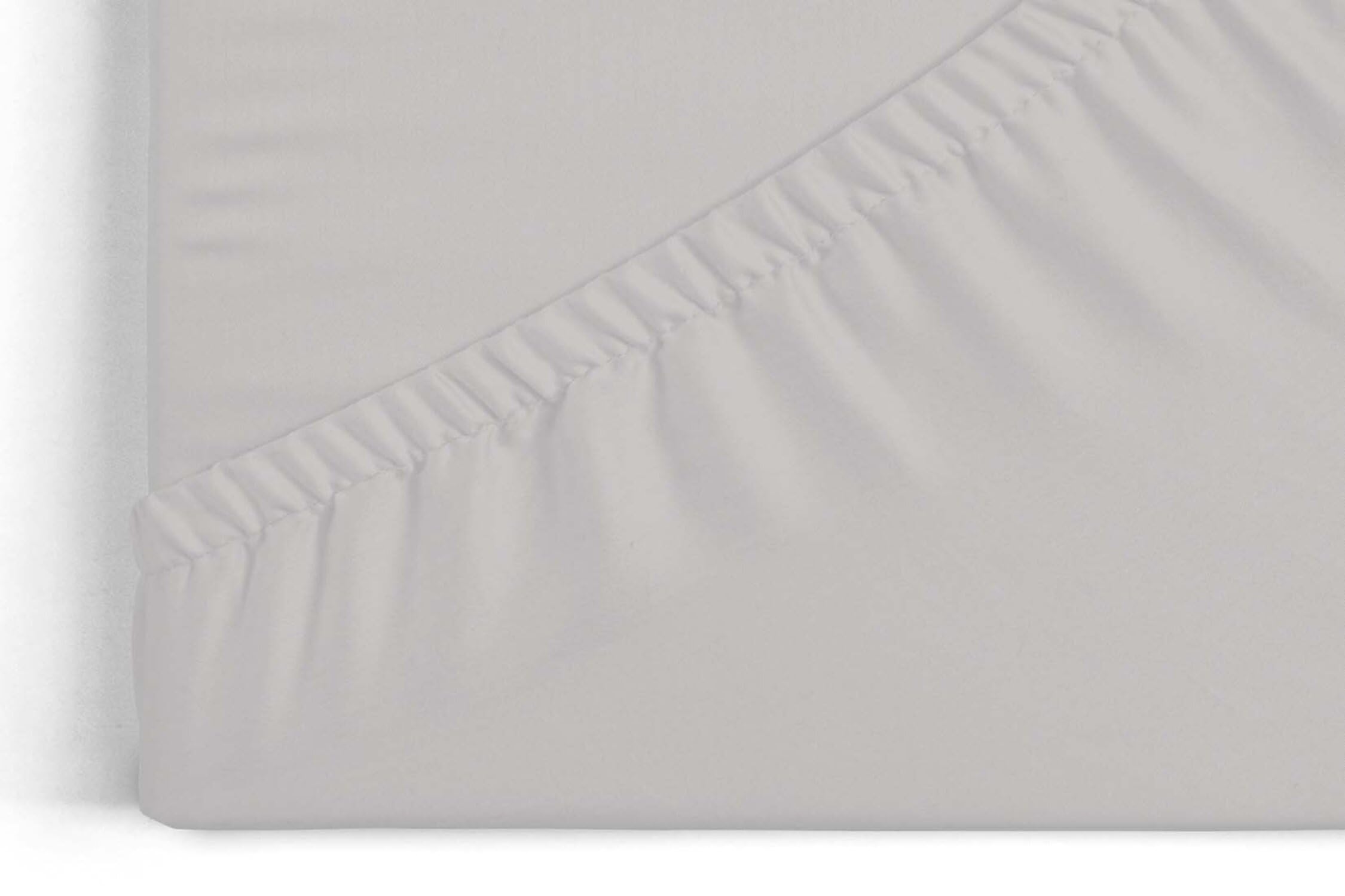 Burrito Blanco Lenzuolo con angoli A8 | Lenzuolo in cotone 100% | Lenzuola con angoli 150 x 190/200 cm | Colore Grigio - 2