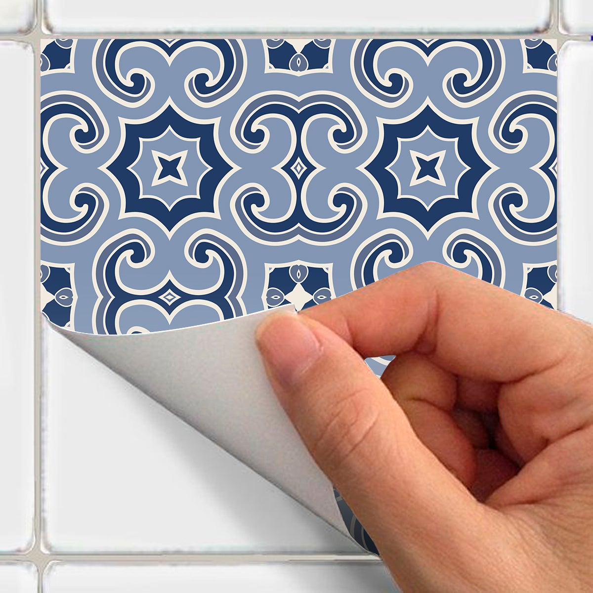 9 adesivi piastrelle di cemento azulejos sophia - Sticker adesivo - adesivi murali - 9stickers10x10cm - 4