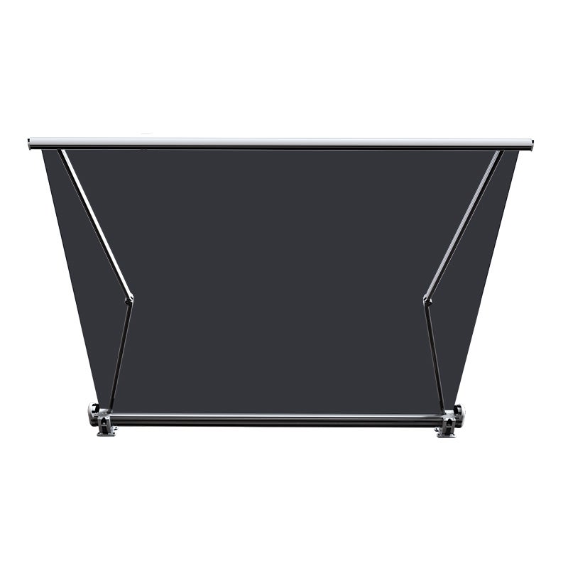 Store banne coffre intégral 3,5 x 3 m motorisé et manuel extérieur pour terrasse - Gris anthracite - 6