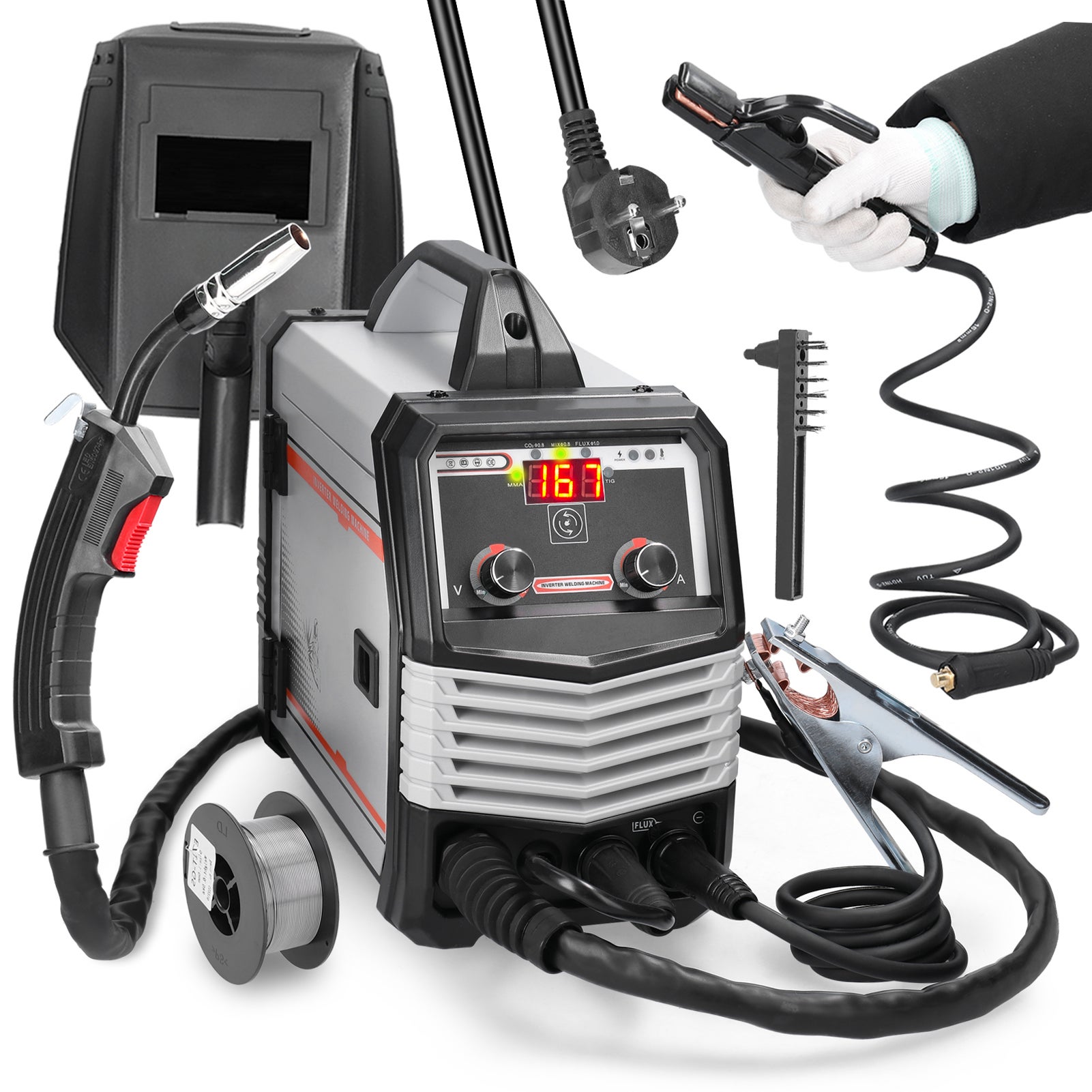 Multifinection 4w1 MIG MMA MAG MAG TIG-160C REDERTEUR Przenośna spawarka elektryczna