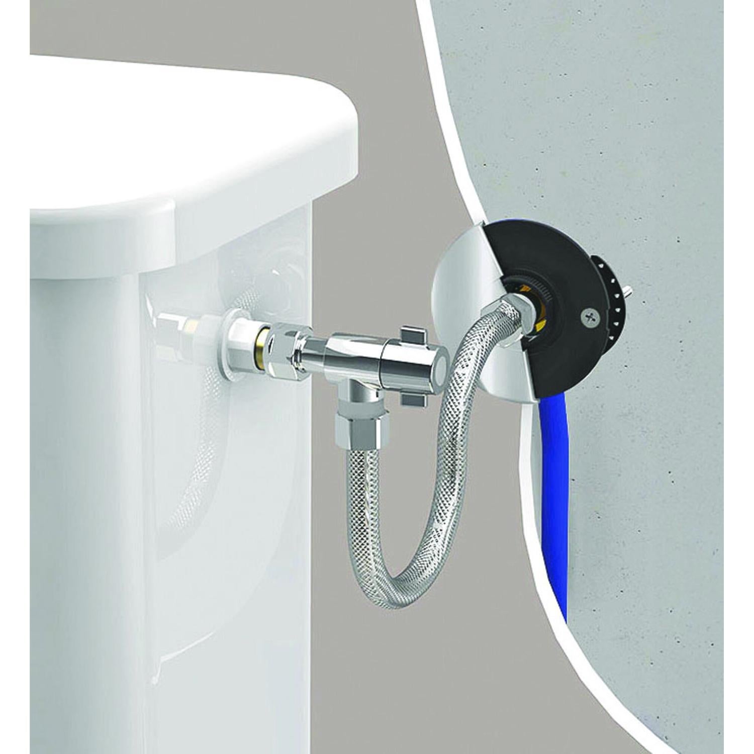 Kit complet fixation Robinet de WC - PER Ø12 - Rac Glissement M12/17 - 3