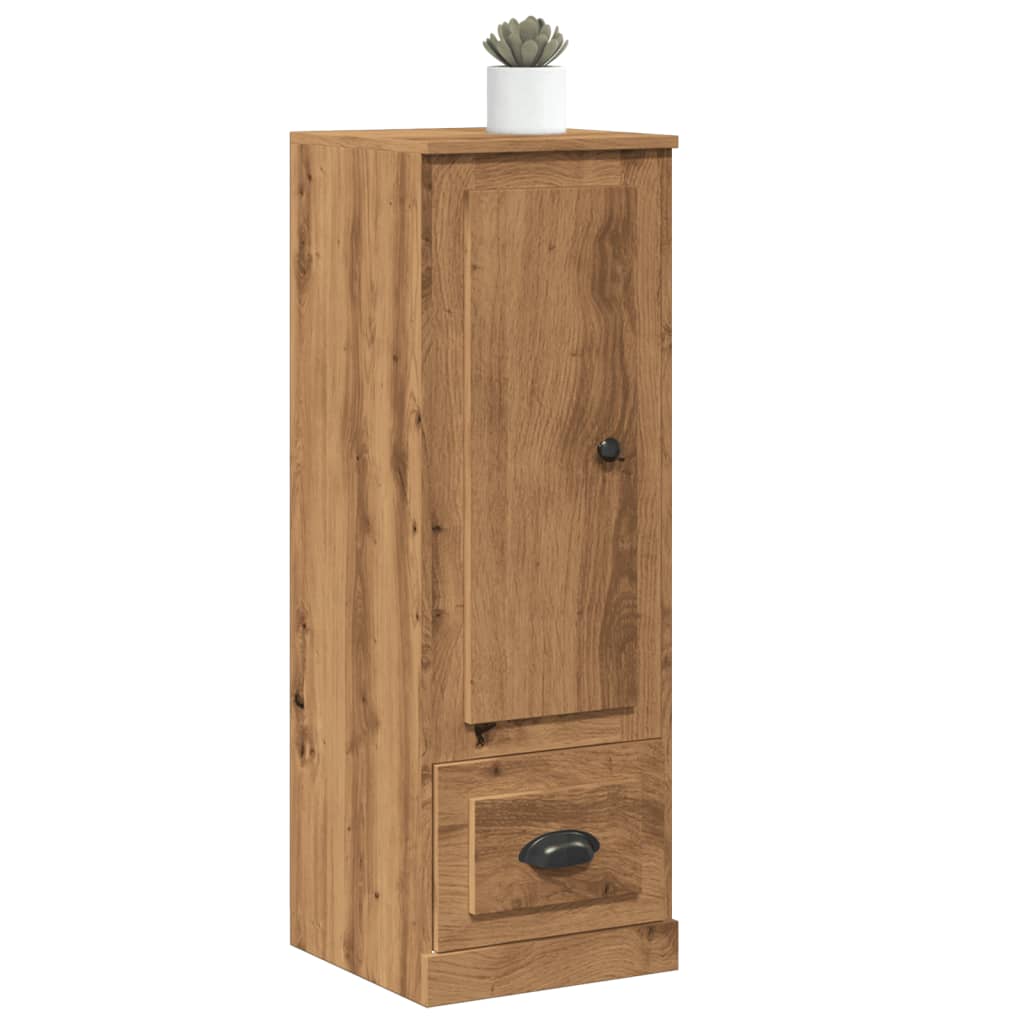 Credenza alta artigianale in rovere 36x35,5x103,5 cm in MDF - 3