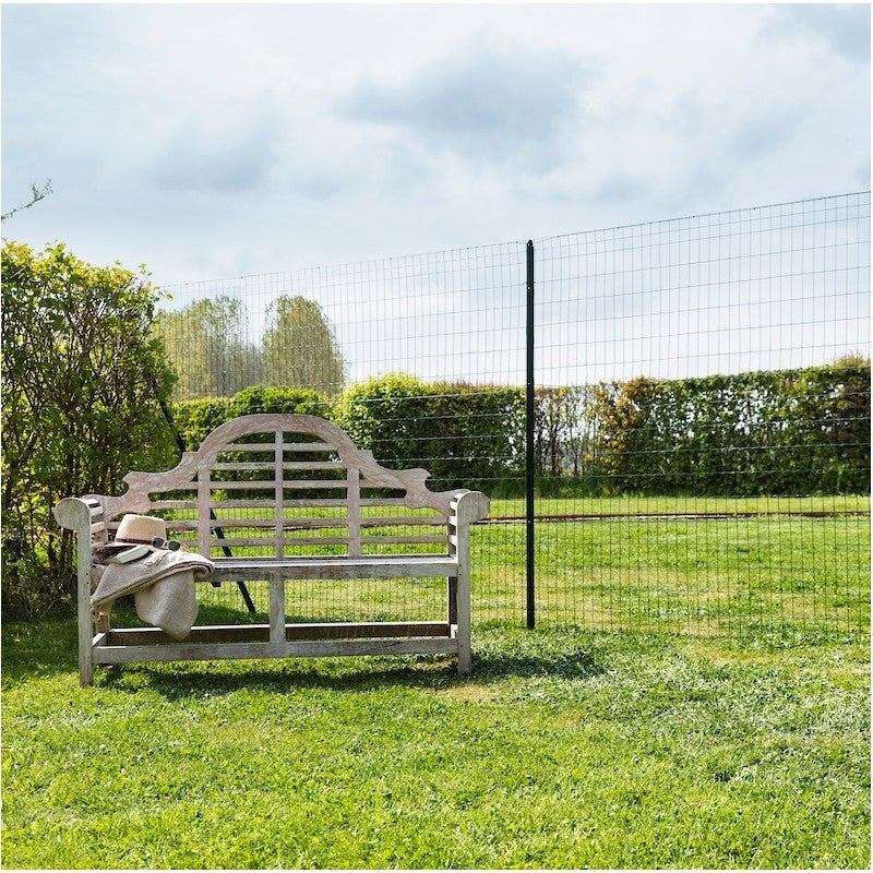 Grillage soudé en rouleau H1m80 x L25m fil 2.5mm maille 100x50 mm Vert - 6