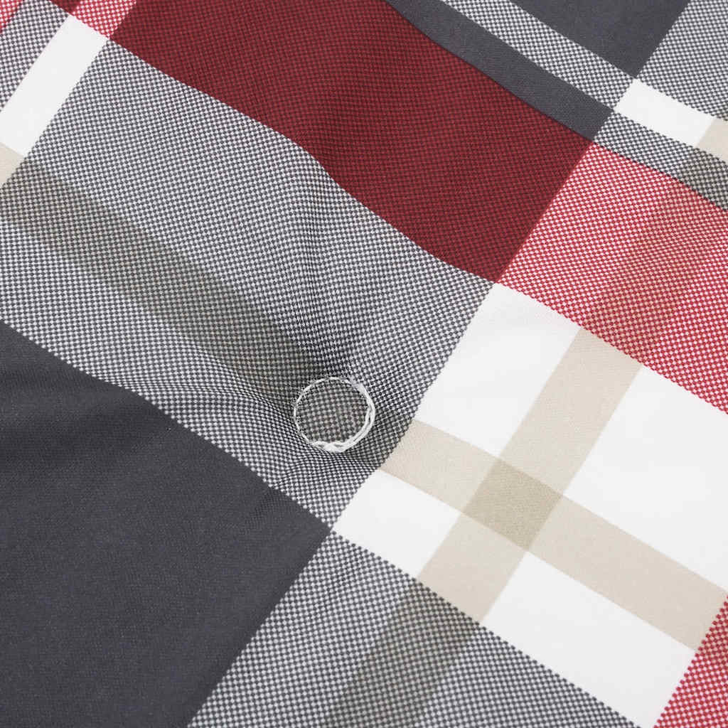 Poduszka na leżak, czerwona krata, (75+105)x50x4 cm vidaXL - 7