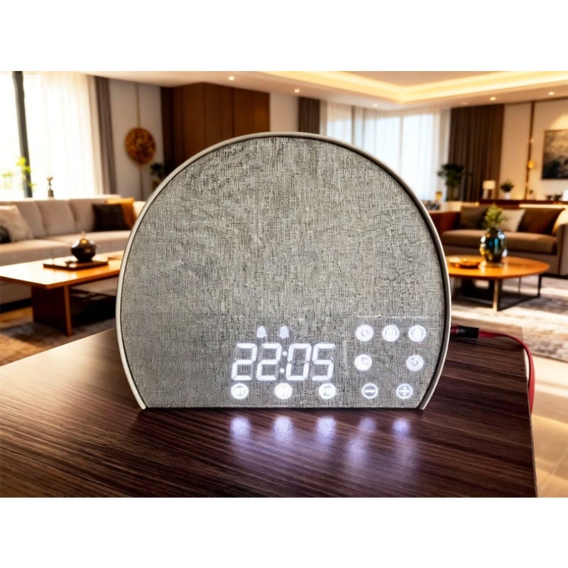 Réveil avec bruit blanc, haut-parleur Bluetooth, horloge réglable pour bébés, adultes et enfants - 2