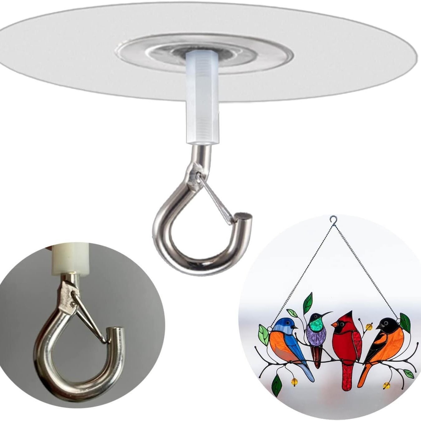 Ganci da soffitto per appendere piante, ganci da parete, cestini per fiori