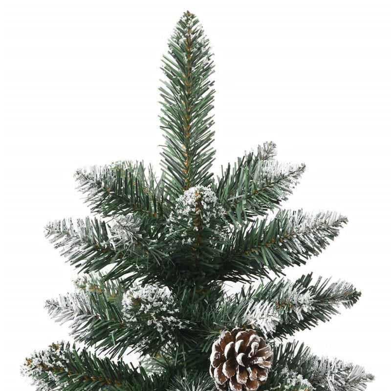 Albero di Natale Artificiale con Base Verde 210 cm PVC vidaXL - 5