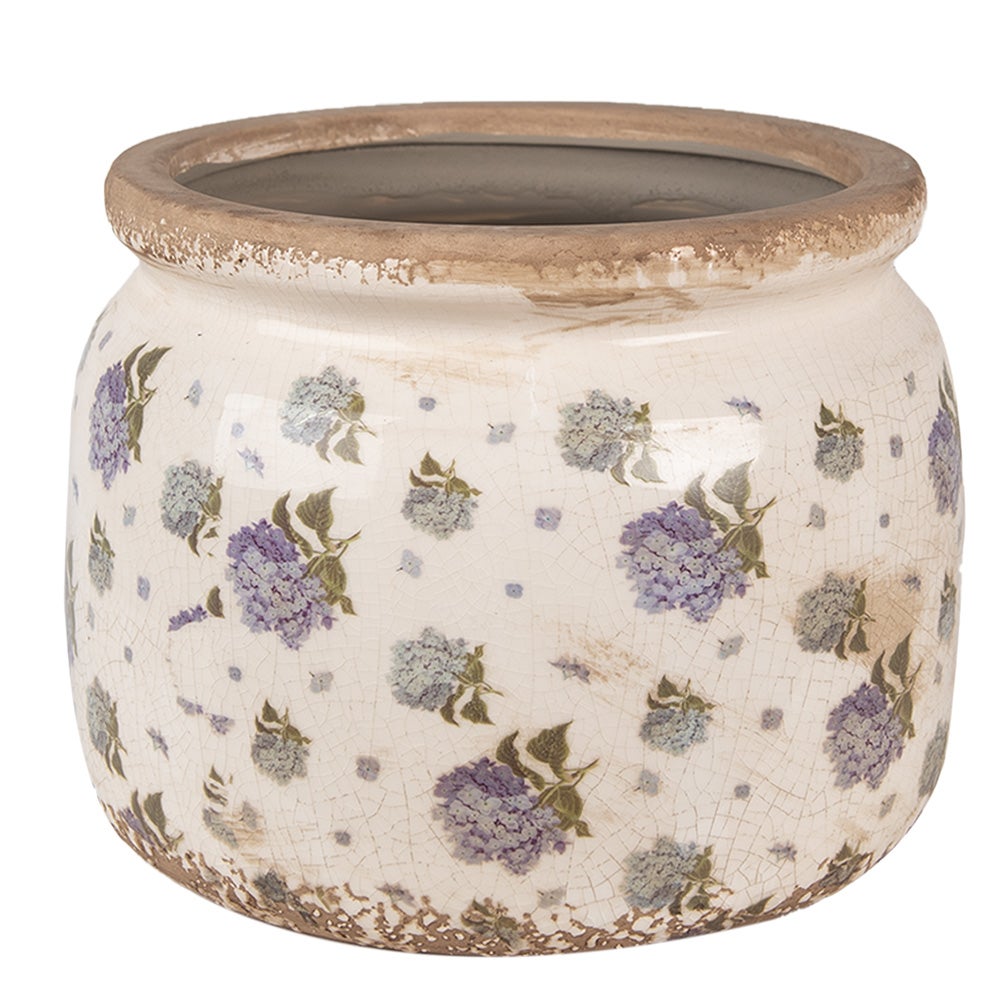 Pot De Fleurs En Céramique Jaune Citron - Ø 20 Cm, Hauteur 15 Cm - Déco Intérieur/extérieur - Marque Clayre & Eef - 5