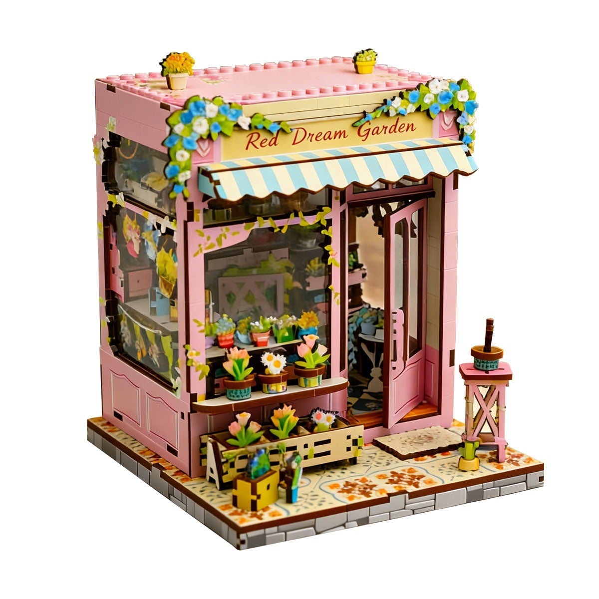 Kit Maison De Fleurs Darcy Miniature 1/24 – Maquette Architecturale à Monter Soi-même – Cadeau DIY Pour Adultes Et Passionnés