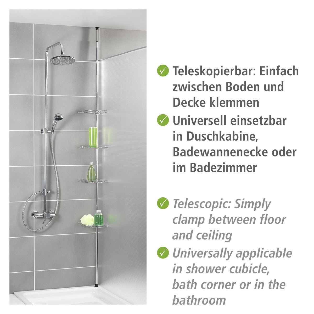 Étagère De Douche Télescopique Prea - 4