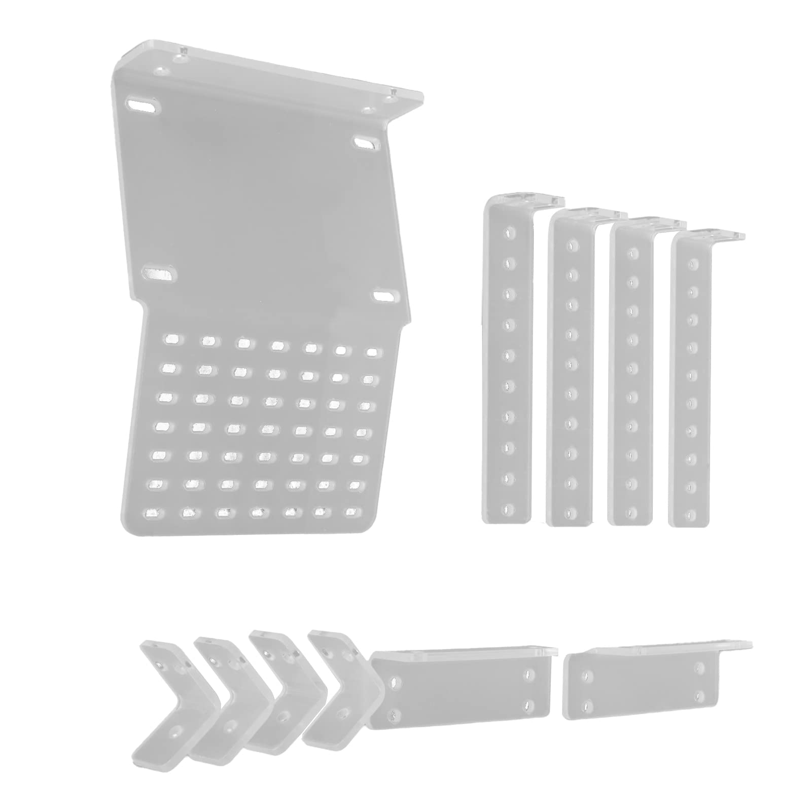 Espositore porta cartoline da parete in plexiglass trasparente a 27 tasche