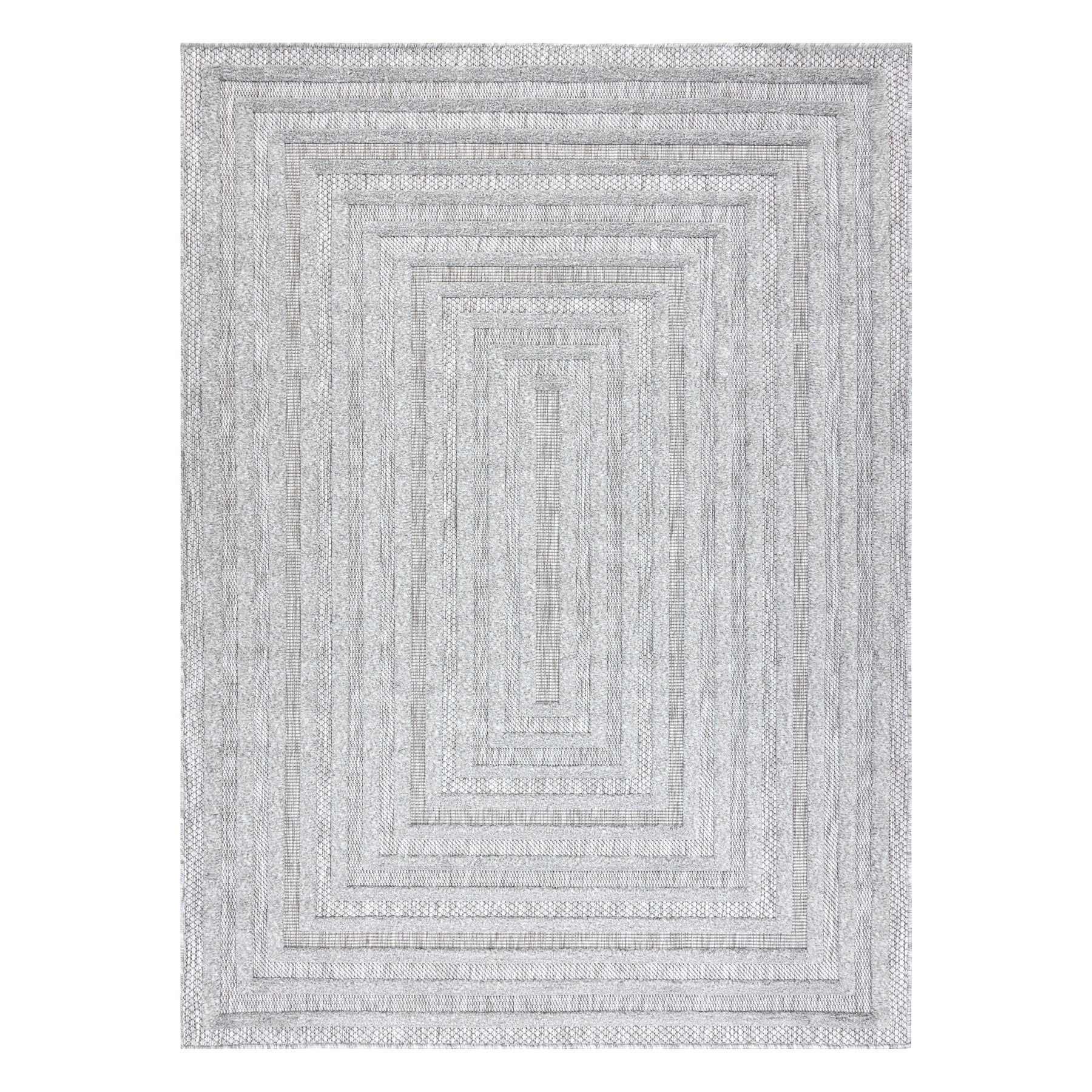 Dywan SANTO SZNURKOWY SIZAL 0999 Geometryczny szary 180x270 cm