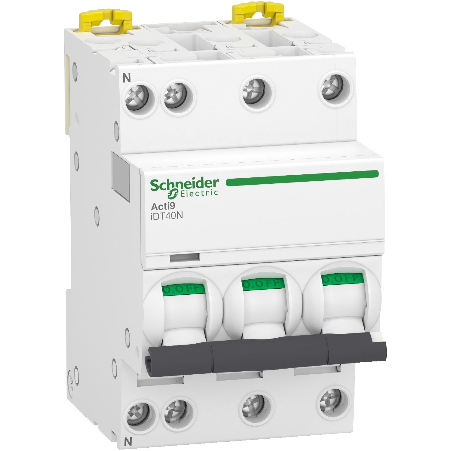 Disjoncteur 10A - iDT40N Acti9 - 10kA - courbe C - 3P+N - 2