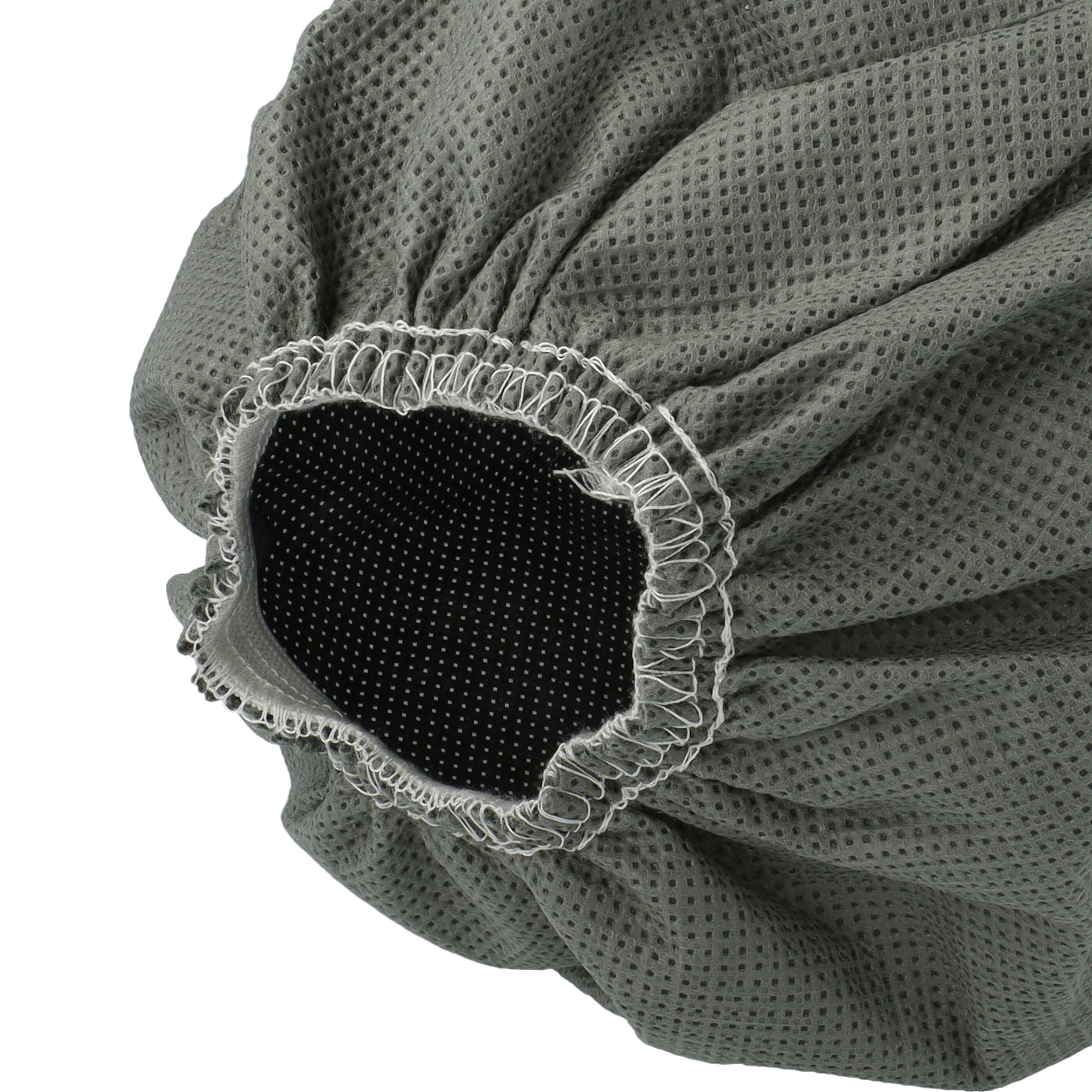 vhbw 2x Filtres textiles compatible avec Bosch AdvancedVac 20 aspirateur industriel sec et humide - Sac filtrant, lavable gris - 5