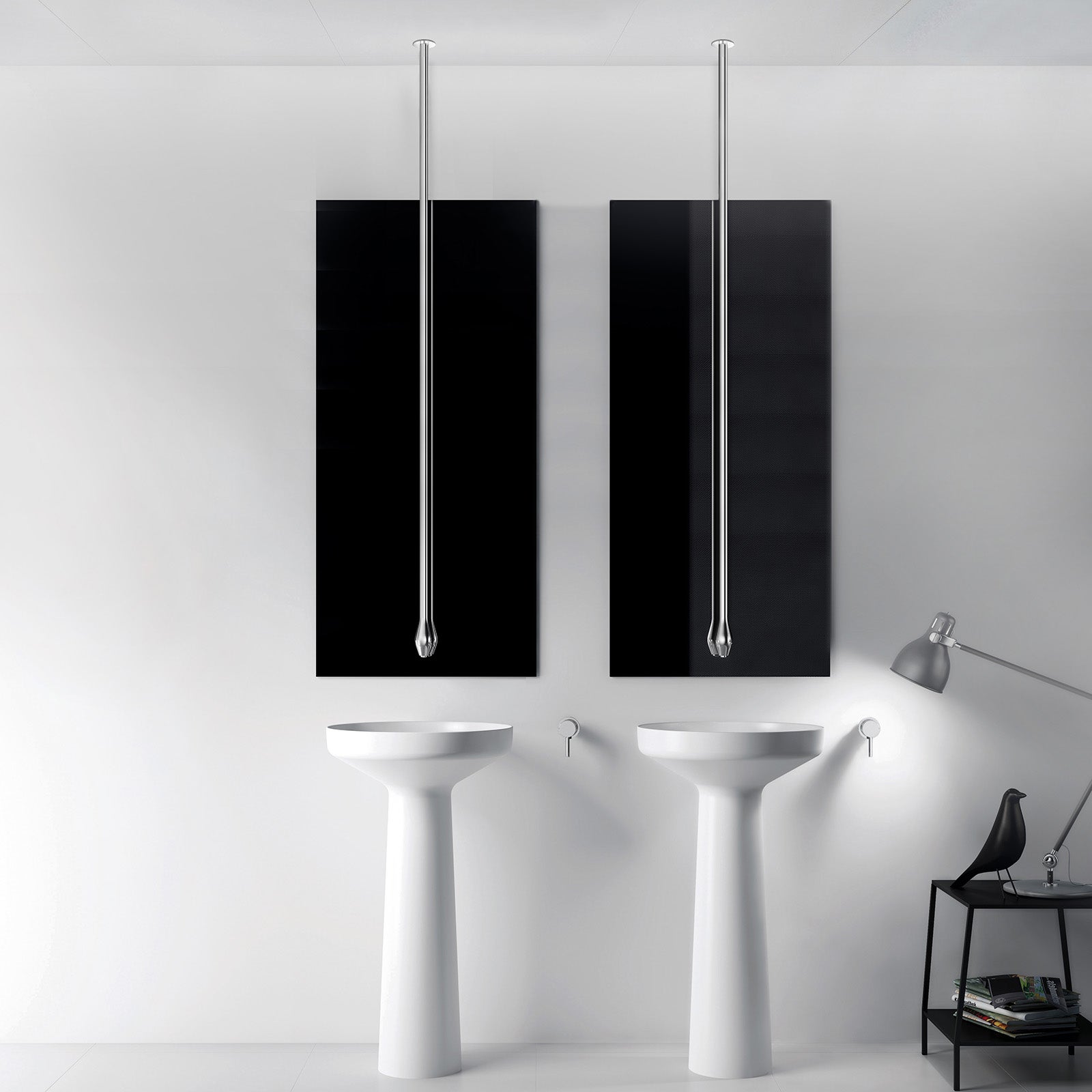 Bernstein Bateria umywalkowa sufitowa DROP 135 chrom